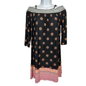 Trixxi Boho Off-Shoulder Peasant Dress Size S